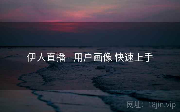 伊人直播 - 用户画像 快速上手  第2张