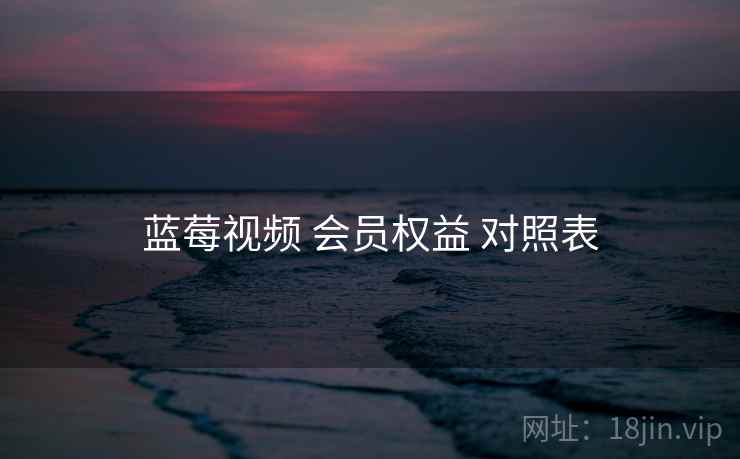 蓝莓视频 会员权益 对照表  第2张