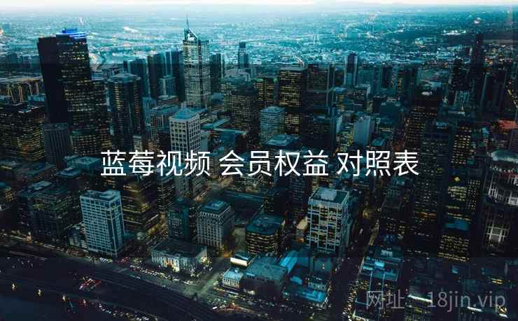 蓝莓视频 会员权益 对照表  第1张