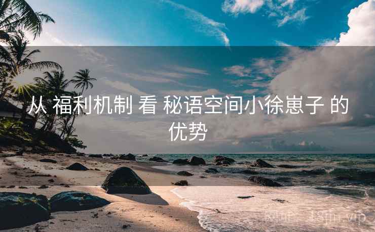 从 福利机制 看 秘语空间小徐崽子 的优势  第1张