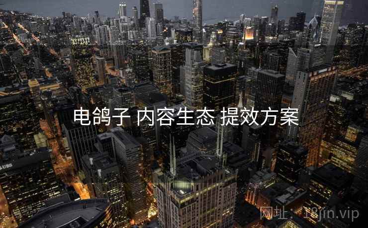 电鸽子 内容生态 提效方案  第1张
