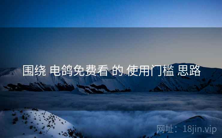 围绕 电鸽免费看 的 使用门槛 思路