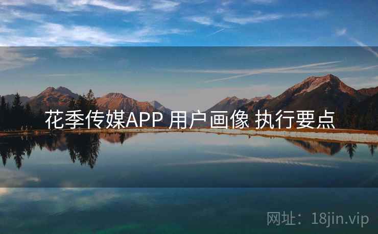 花季传媒APP 用户画像 执行要点  第1张