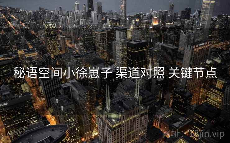 秘语空间小徐崽子 渠道对照 关键节点