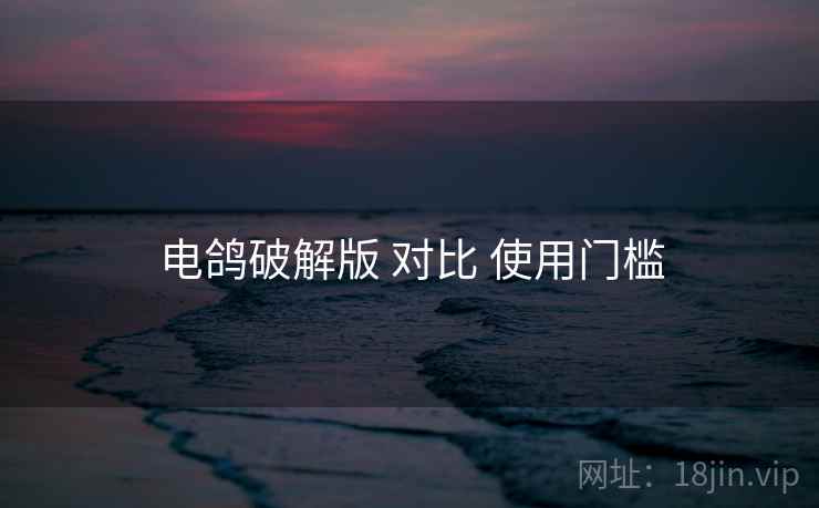 电鸽破解版 对比 使用门槛