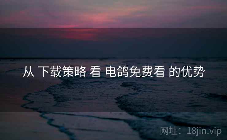 从 下载策略 看 电鸽免费看 的优势